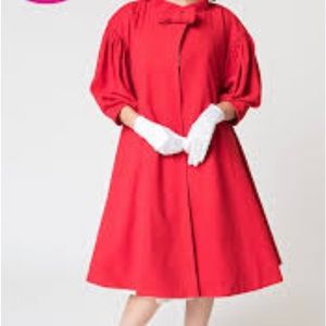 Unique vintage Barbie red swing coat plus size 2x Gorgeous Never Worn! Sold out